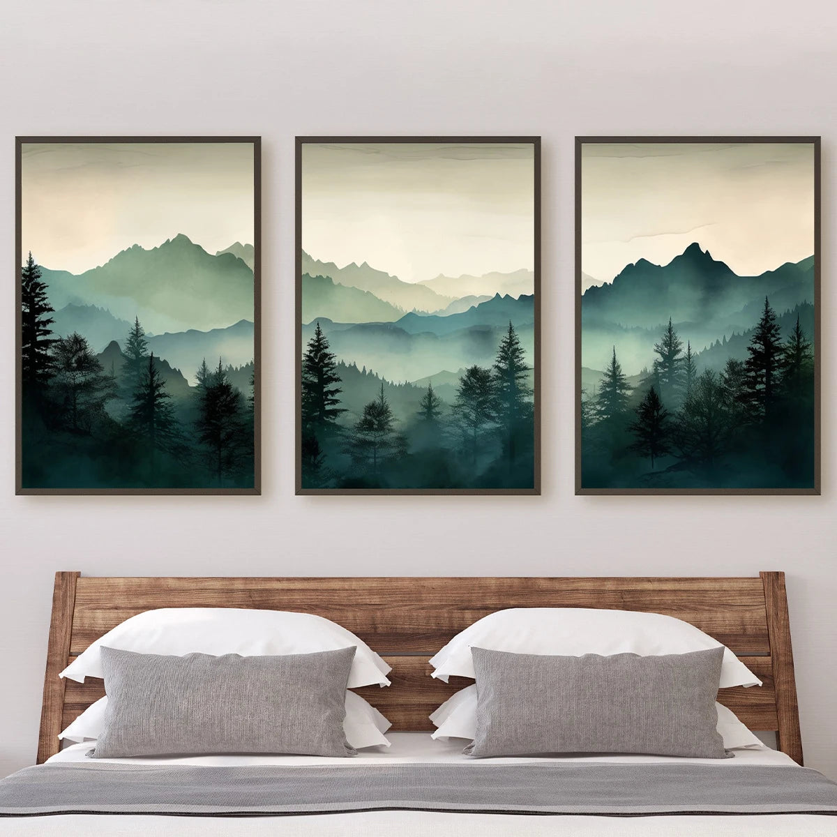 Abstract Sage Mountains Print