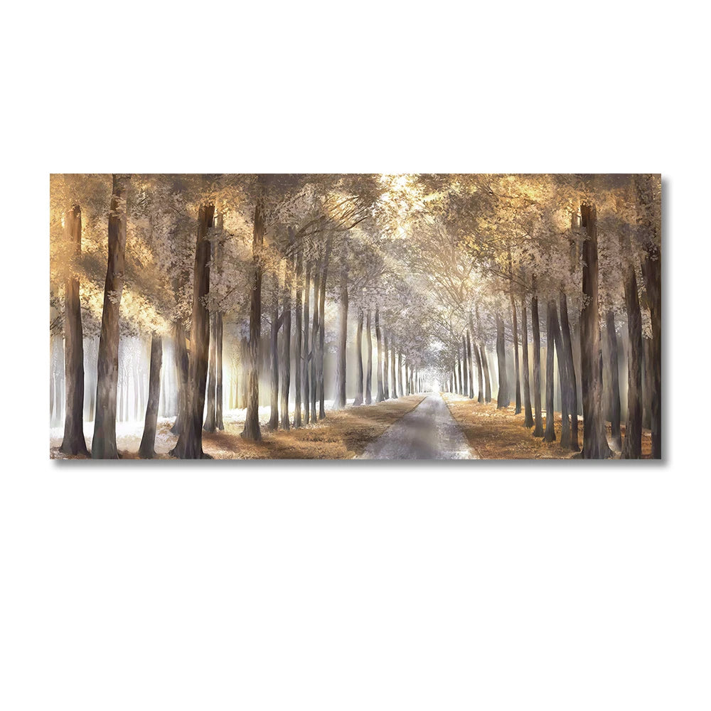 Morning Mist & Sunlight Forest Print